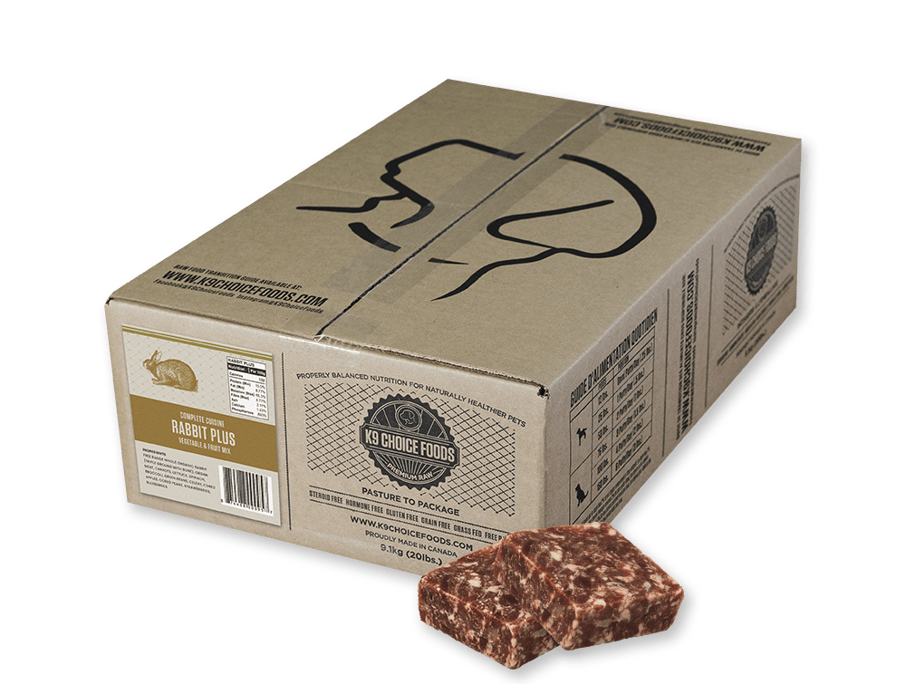 K9 Choice Foods  – Formule complète Lapin - 20lbs