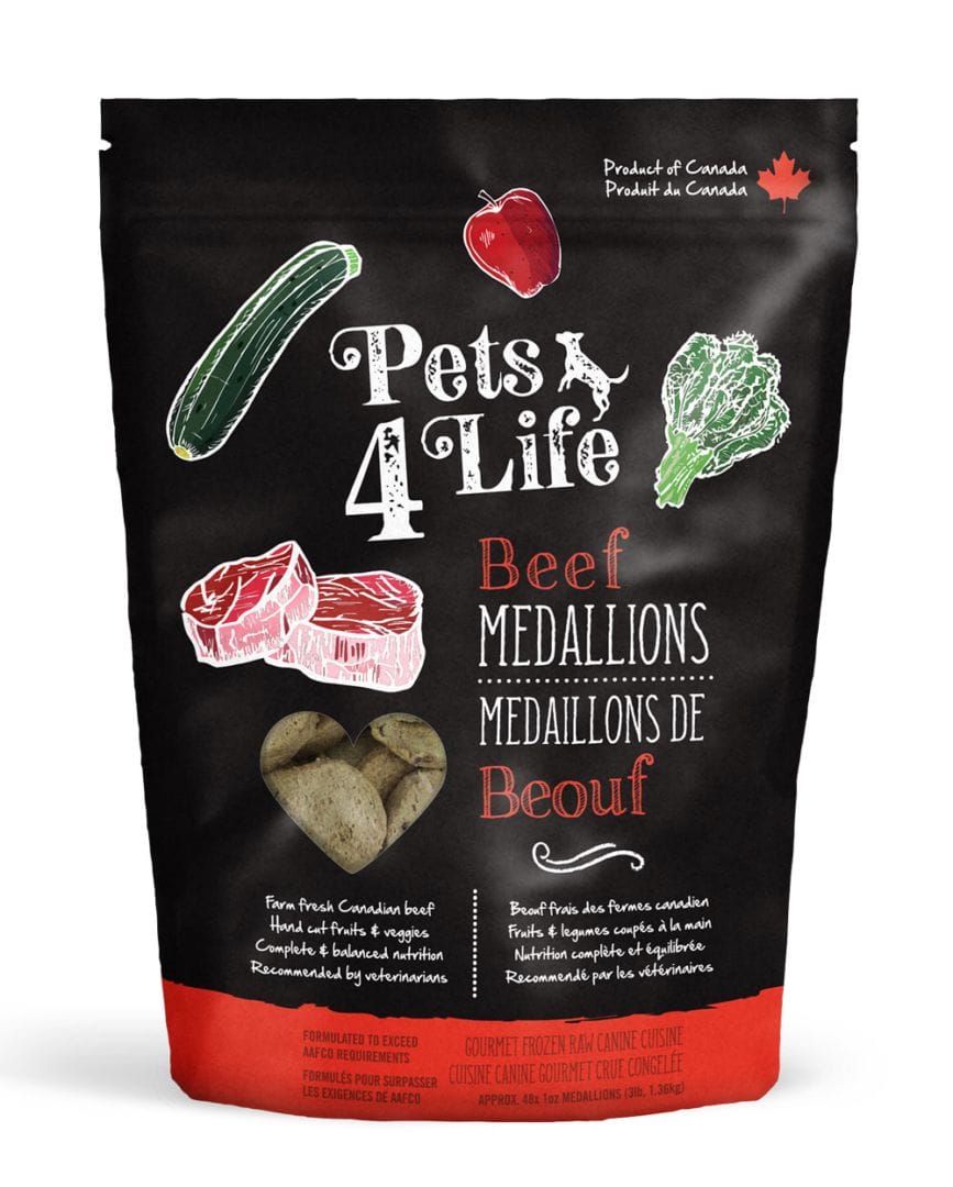 Pets 4 Life – Médaillons – Boeuf - Chiens - 3lbs