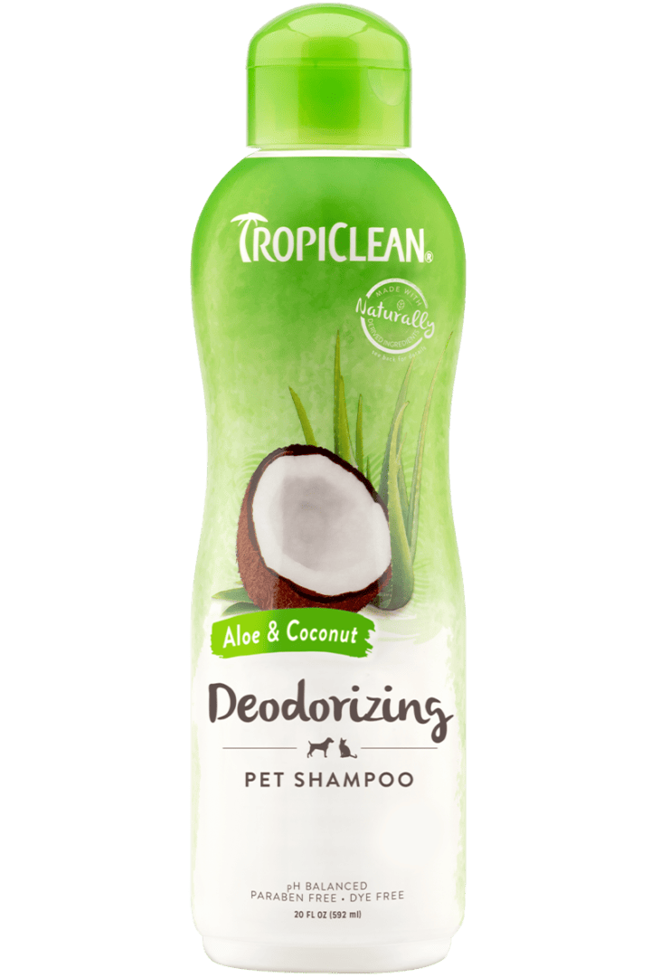 Tropiclean – Shampoing *Désodorisant* Aloès et noix de coco 20oz