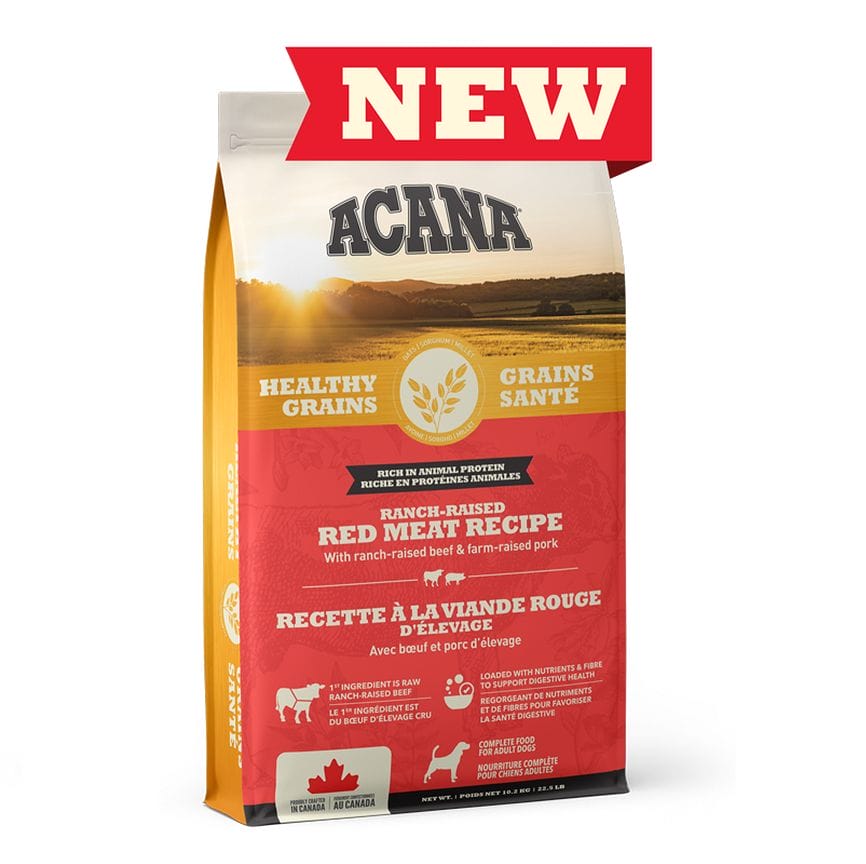 Acana – Grains santé formule chiens adultes – Viande Rouge
