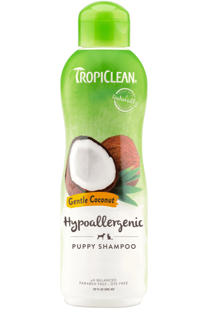 Tropiclean – Shampoing *Doux Hypoallergique* noix de coco 20oz