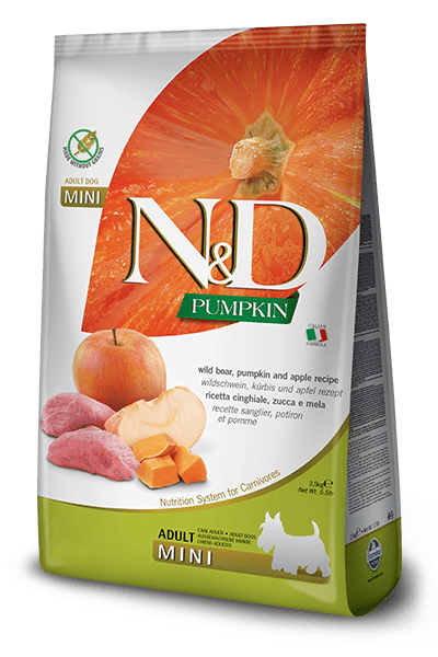 Farmina – N&D Citrouille - Adulte - Mini – Sans Grains - Sanglier et Pomme