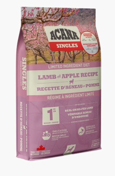 Acana – Singles à Ingrédients Limités – Sans Grains - Agneau et Pomme