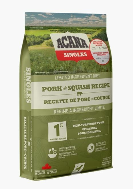 Acana – Singles à Ingrédients Limités – Sans Grains - Porc et Courge