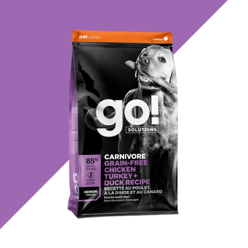 Petcurean – Go! Solutions - Carnivore – Sans Grains - Senior Poulet + Dinde + Canard