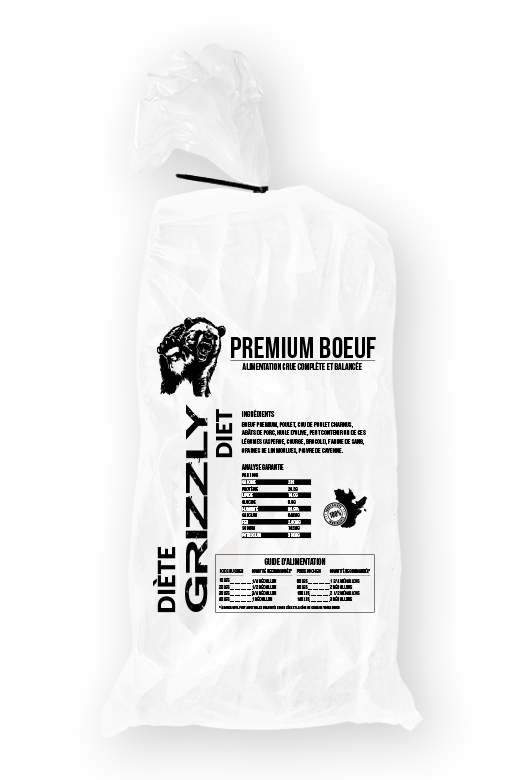 Grizzly Diète – Premium boeuf – 25lb