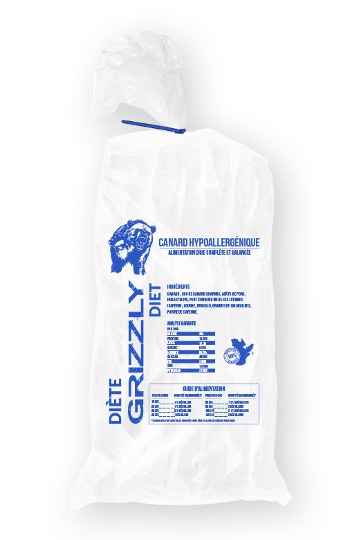 Grizzly Diète – Ultra canard – 25lb
