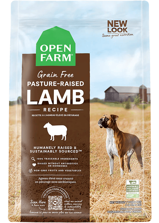 Open Farm – Recette à l'agneau – Sans grains