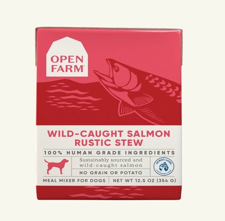 Open Farm – Ragoût rustique au saumon sauvage – 354g