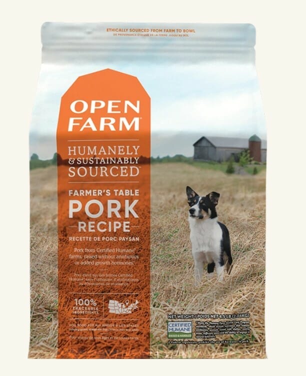 Open Farm – Recette au porc – Sans grains