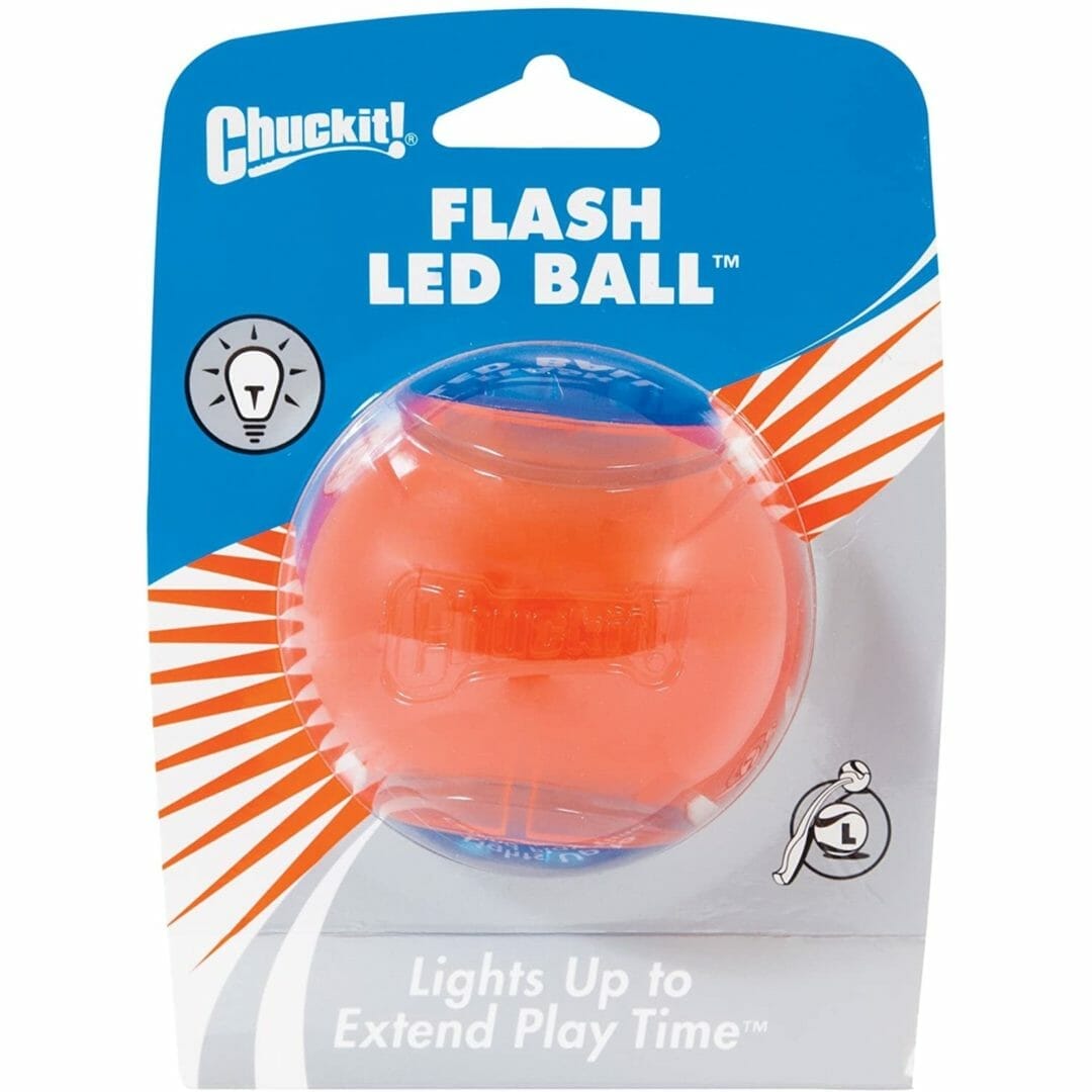 Chuckit! – Balle flash LED – avec lumières 2 couleurs