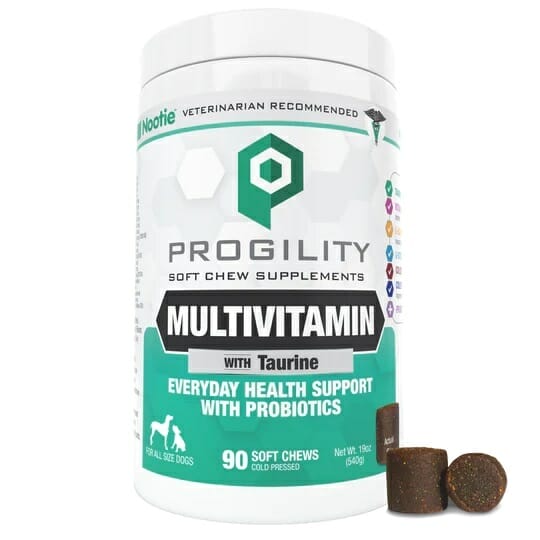 Progility – Supplément Multivitamine avec taurine – 90 bouchées