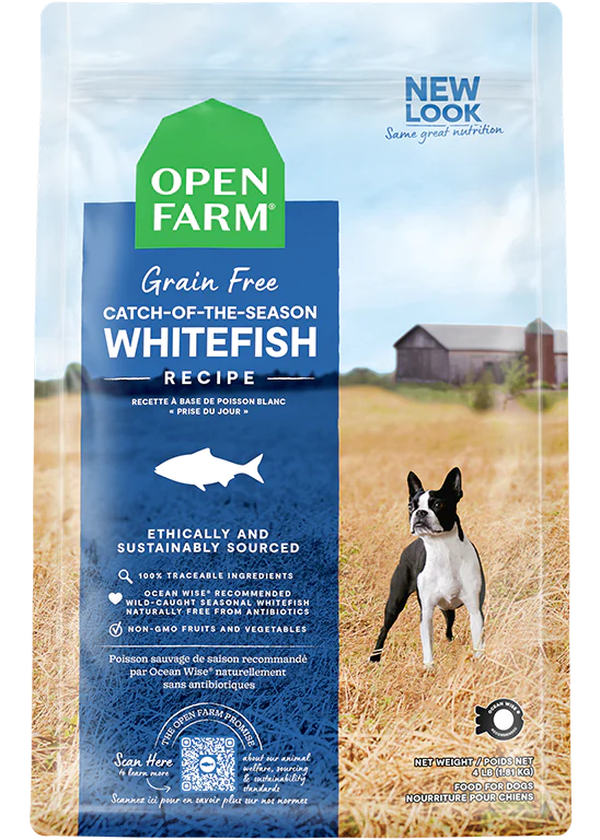 Open Farm – Recette au poisson blanc – Sans grains